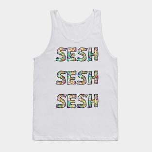 Sesh sesh sesh colour bomb festival design Tank Top